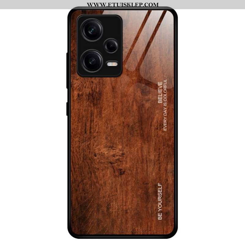 Etui do Poco X5 Pro 5G Szkło Hartowane W Stylu Drewna